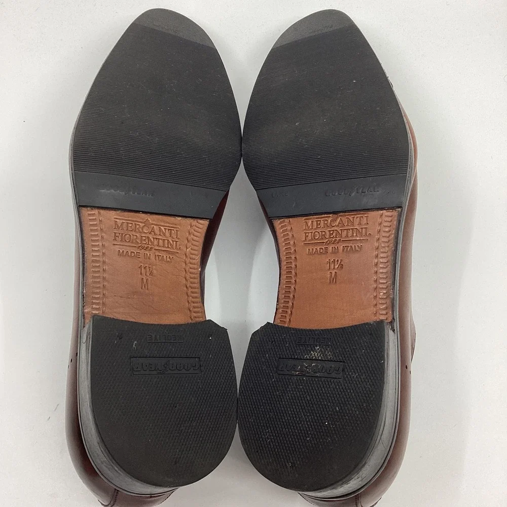 Mercanti Fiorentini Leather Cap Toe Oxford Dress Shoes Mens 11.5 Heritage